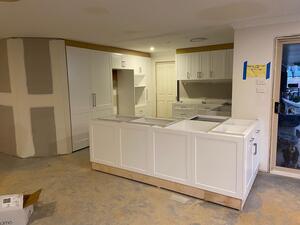 Kitchen and walk-in pantry at Yarramundi , (progress pics)